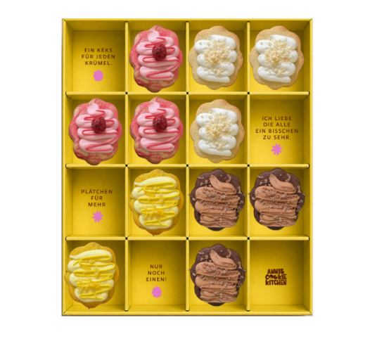 Signature Cookie Box – 4 Klassiker mit Icing-Topping